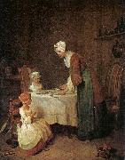 Jean Baptiste Simeon Chardin Grace before a Meal oil on canvas